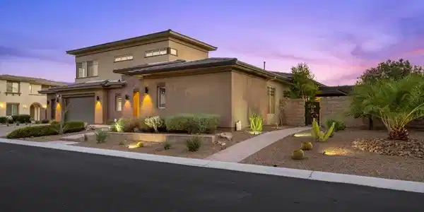 Image 3: An inviting pathway leads to this desert oasis, hi