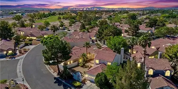 Image 2: An aerial panorama reveals a residential neighborh