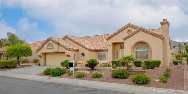 Image 2: Spanish tile roofing and pristine desert landscapi