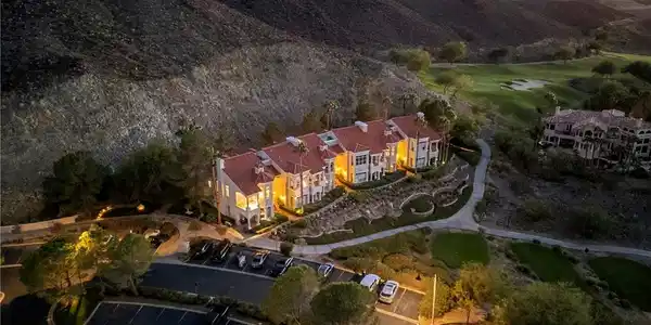 Image 3: Aerial view at dusk