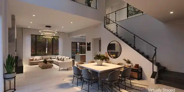 Image 4: When you walk in the front door, the high ceilings