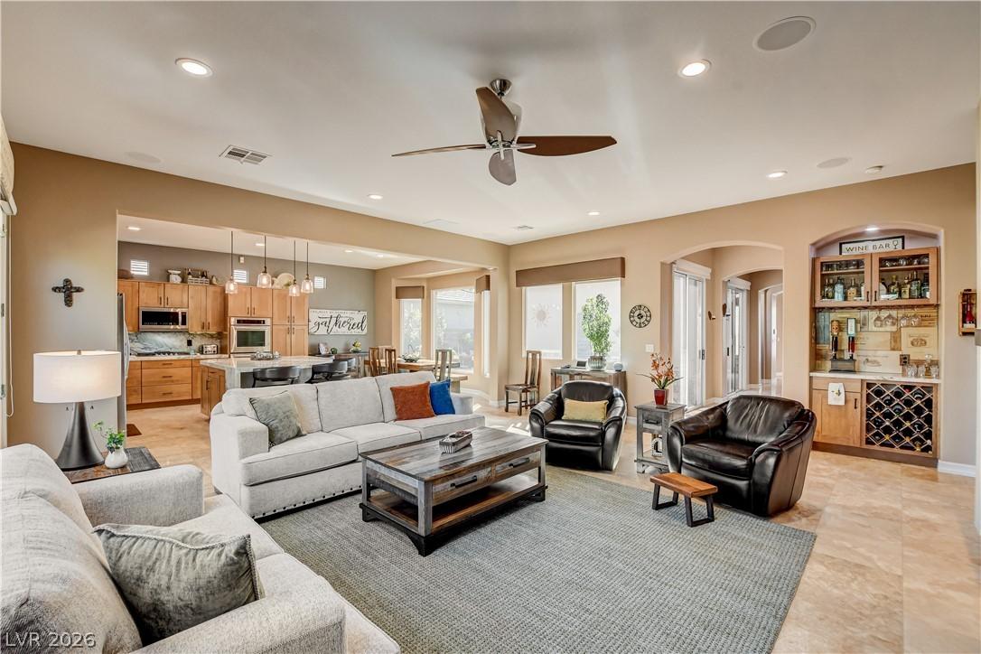 Image 3: An inviting great room with an open floorplan seam