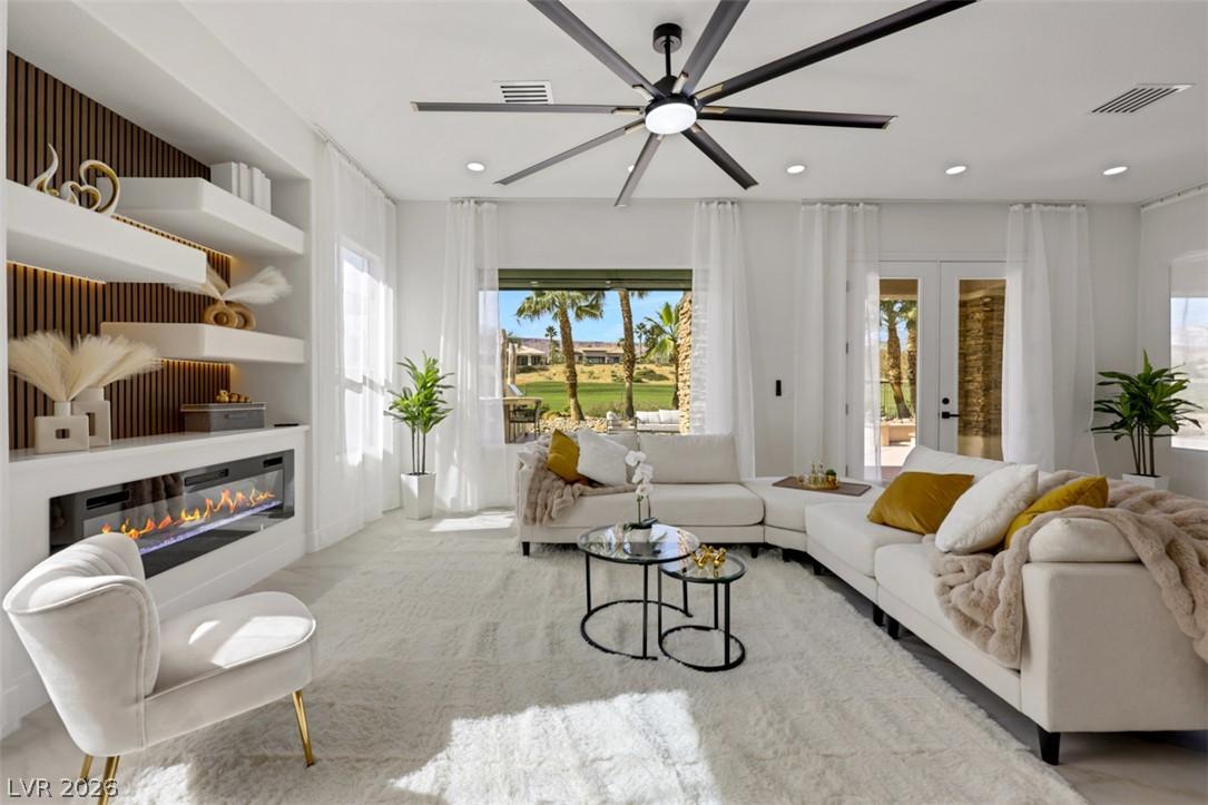 Image 4: A refined living space showcasing a contemporary f