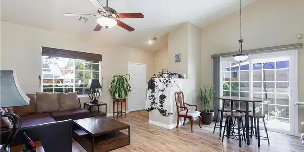 Image 3: A naturally illuminated living area features light