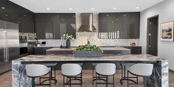 Image 2: Chef's Kitchen with Double Island, 72" Sub-Zero Fr