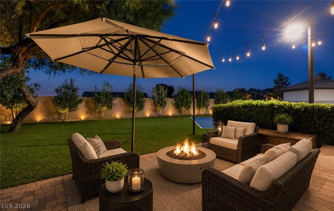 Image 4: VIRTUALLY ENHANCED. An inviting outdoor living spa