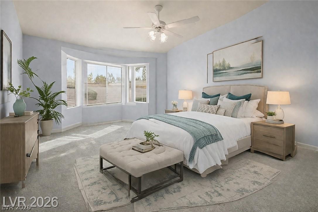 Image 3: Separate Primary suite with vaulted ceilings, c-fa