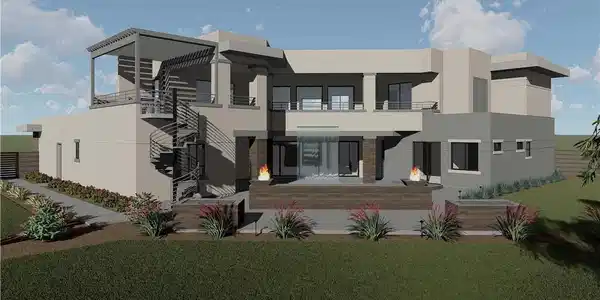 Image 3: Exterior Side Rendering - actual color may vary.