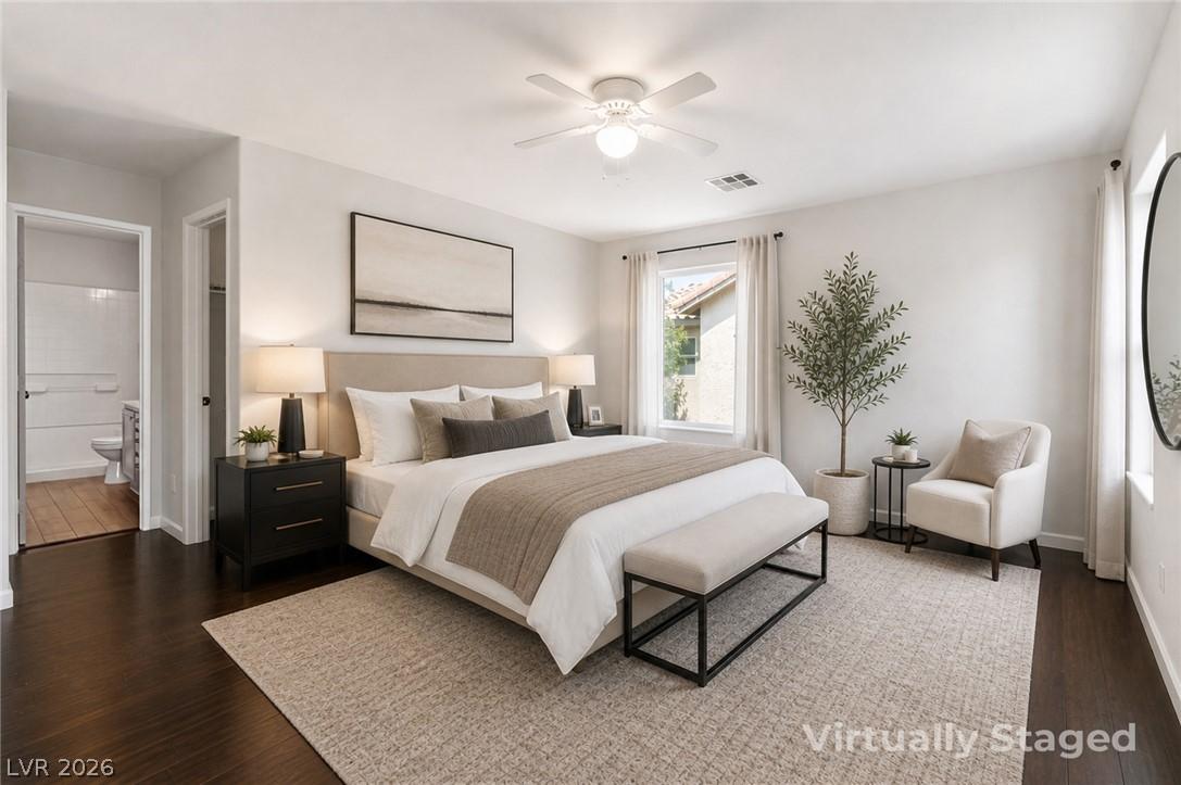 Image 4: Primary Bed Upstairs - Virtually Staged