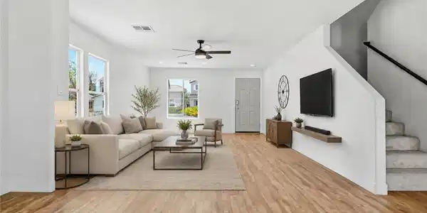 Image 4: Family Room Virtually Staged