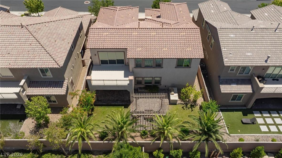 Image 2: Aerial view showcasing the property's tiered lands