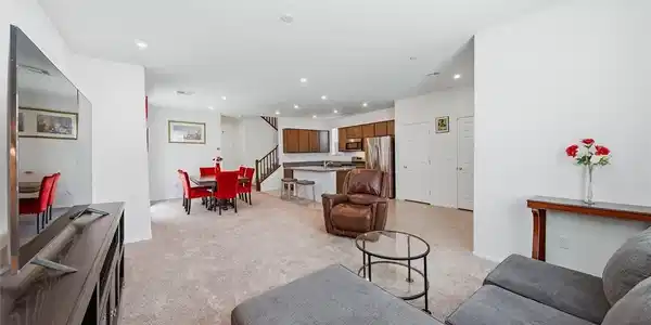 Image 4: Living room with recessed lighting