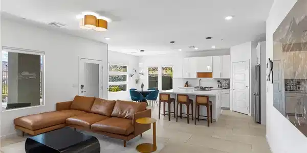 Image 3: Gleaming tile floors and recessed lighting enhance