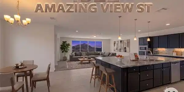 Image 3: An open floorplan seamlessly connects the dining s