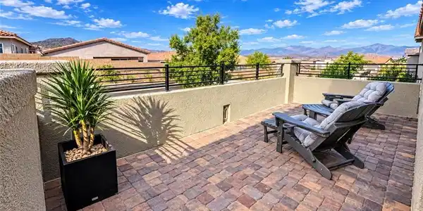 Image 2: Scenic mountain vistas frame this elevated stone p