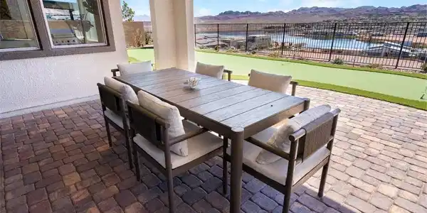 Image 2: View of patio / terrace with outdoor dining area,