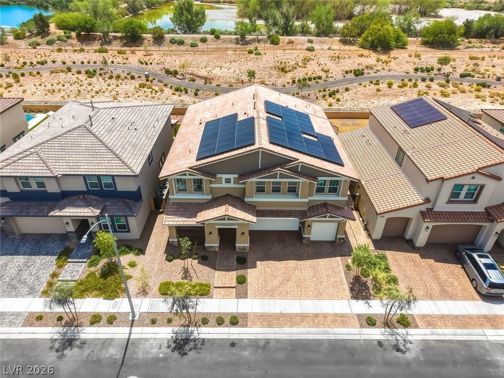 Image 2: This desert oasis features modern homes, solar pan