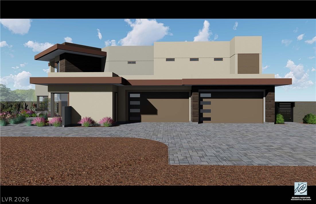 Image 3: Exterior Garage Side Rendering - actual color may