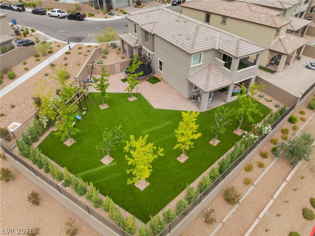 Image 2: Aerial view of residential lot
