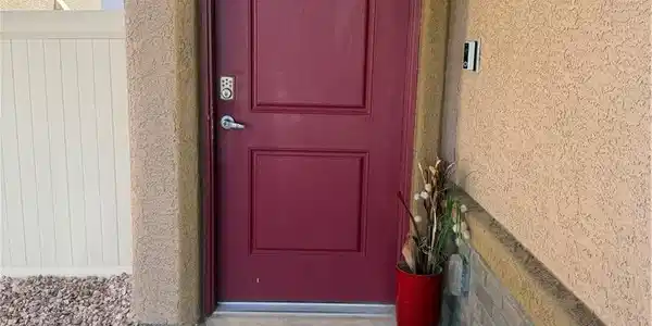 Image 4: Front door with key pad entry and ring door bell