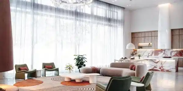 Image 2: "Virtually Staged" Massive floor-to-ceiling window