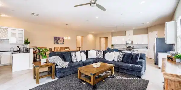 Image 3: An open floorplan seamlessly connects the central