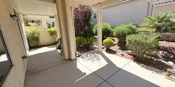 Image 3: Extended Covered Patio overlook a low-maintenance
