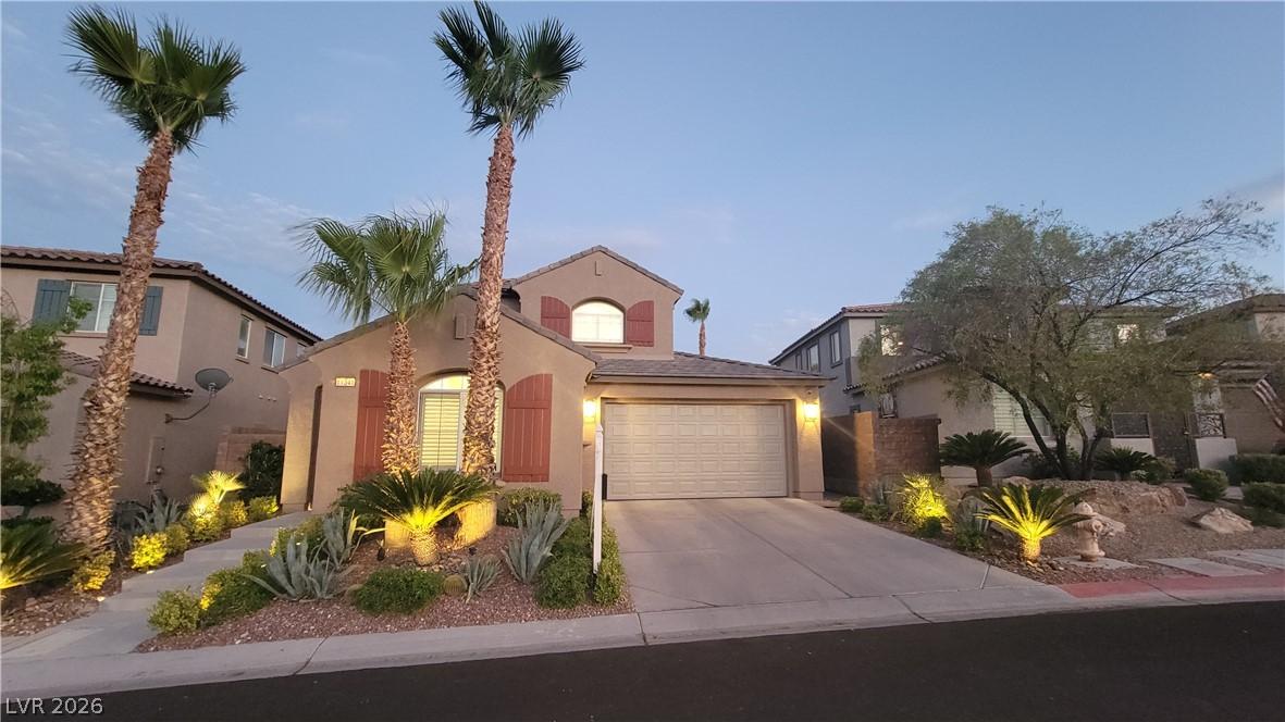 Image 4: Mature palm trees and strategic landscaping lighti