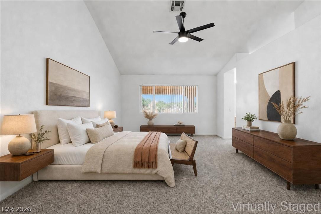 Image 4: **Virtually Staged** 
Lofty ceilings and soft car