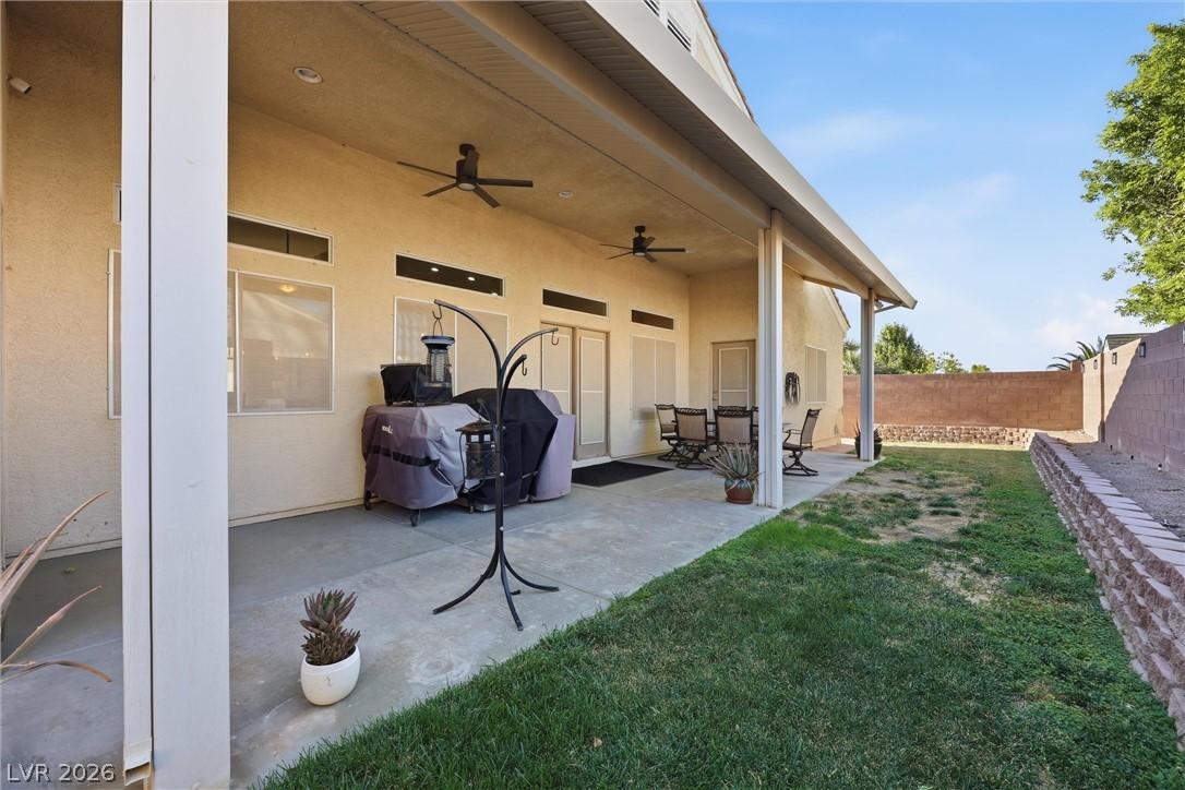 Image 4: This private outdoor retreat features a spacious p