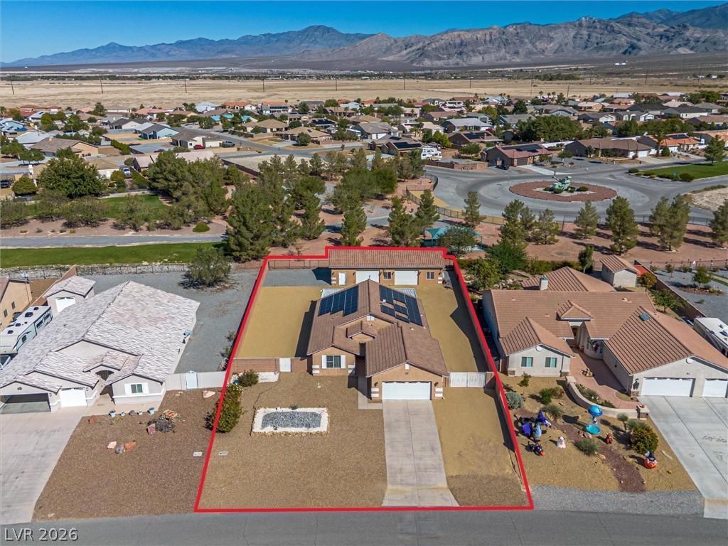 Image 1: Arial view showing outline of property