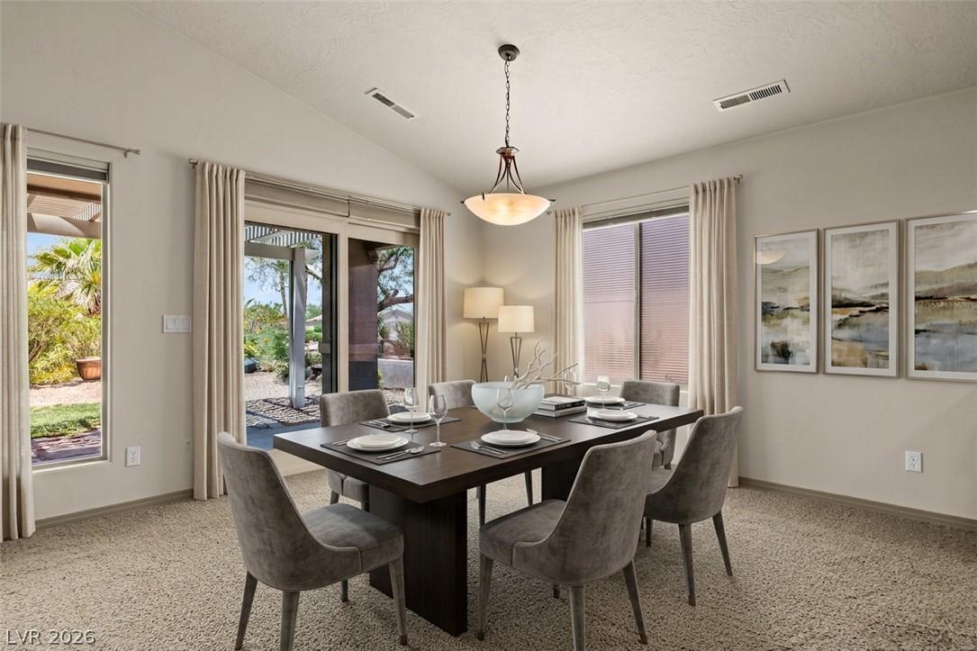 Image 4: An inviting dining area offers a blend of natural