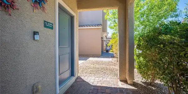 Image 2: A welcoming entry, with a paved walkway leading to