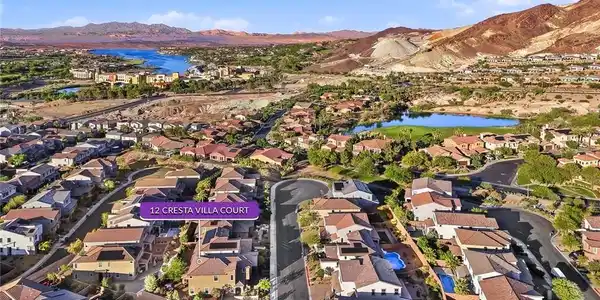Image 4: This elevated view captures a serene residential c