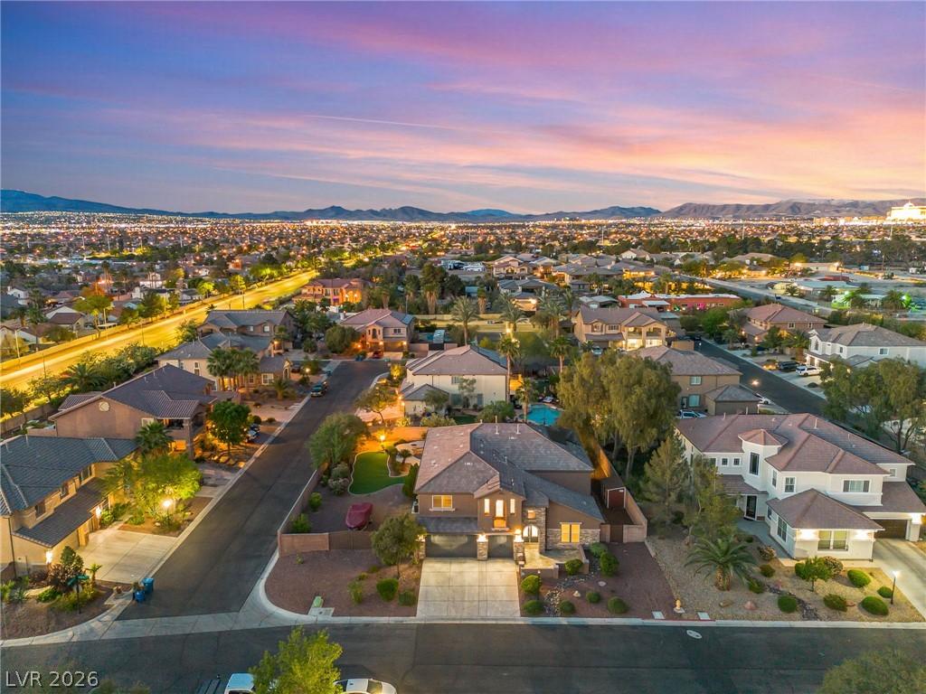 Image 3: An aerial perspective captures a community of home