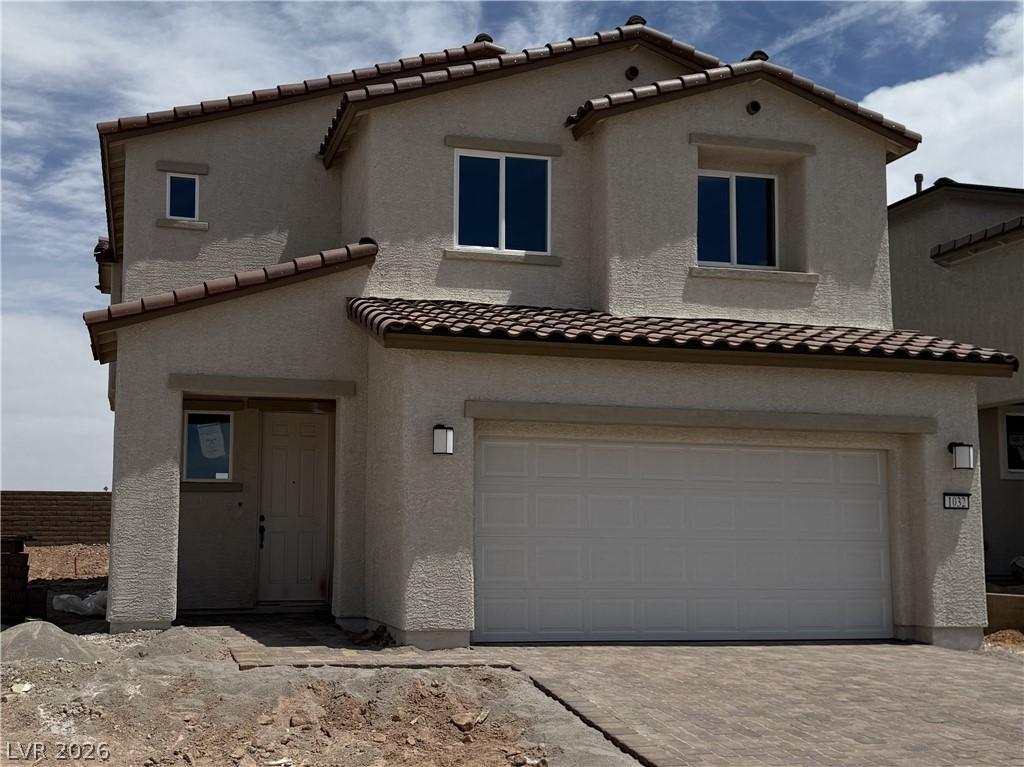 Image 1: This new construction features a classic Mediterra