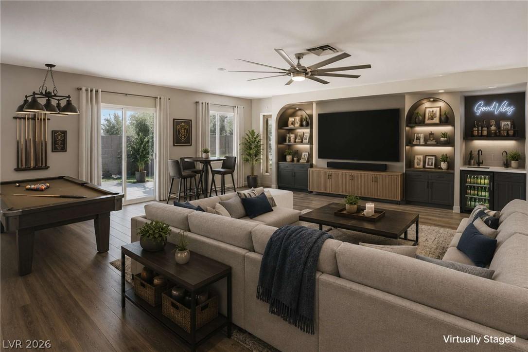 Image 2: A dynamic open-concept great room offers seamless