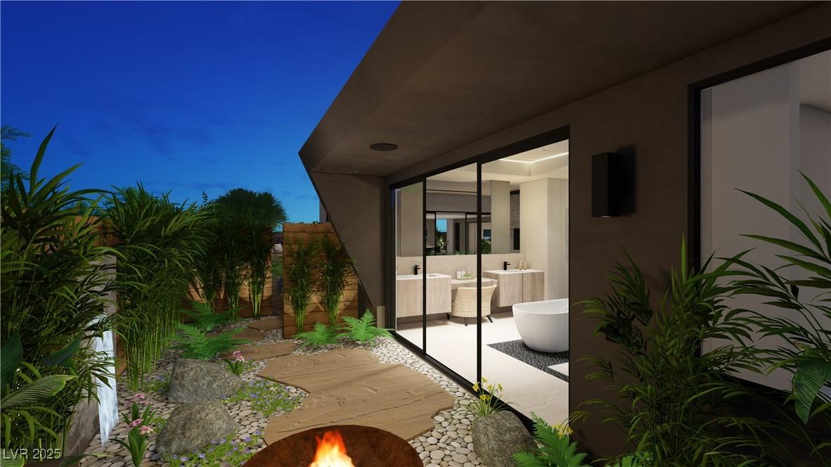 Image 4: Balcony featuring a fire pit