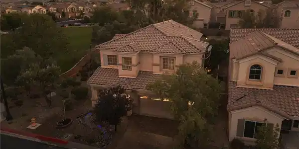 Image 2: An aerial perspective reveals a residential commun
