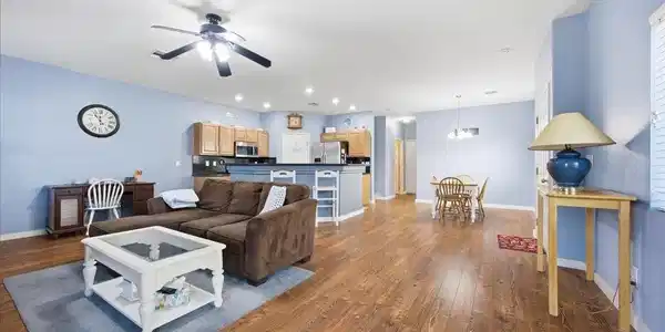 Image 3: Family room is spacious and open to dining and kit