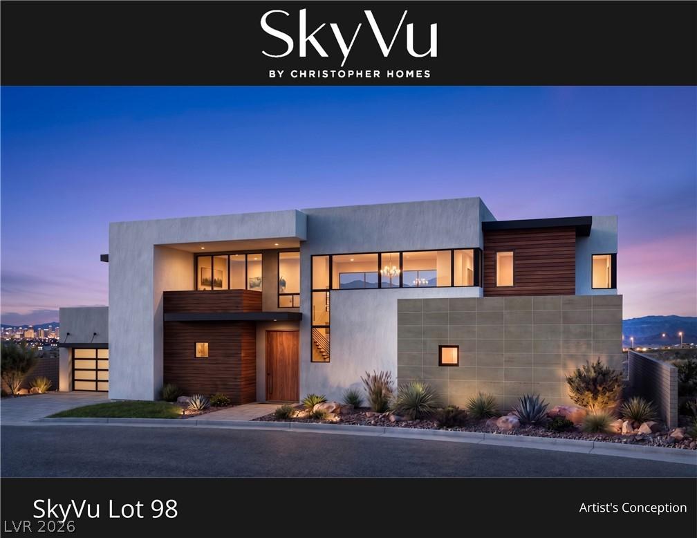 Image 1: Custom contemporary architecture with a private 3-