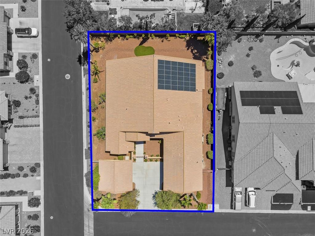 Image 4: An aerial perspective reveals the property's layou