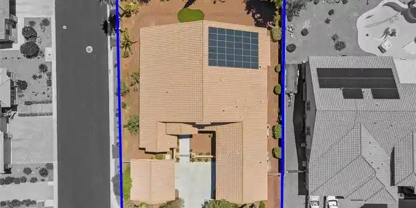Image 4: An aerial perspective reveals the property's layou