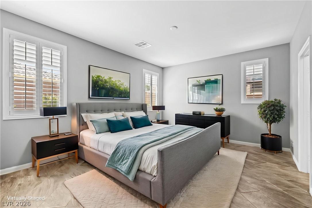 Image 2: Relax in this well-appointed bedroom featuring att