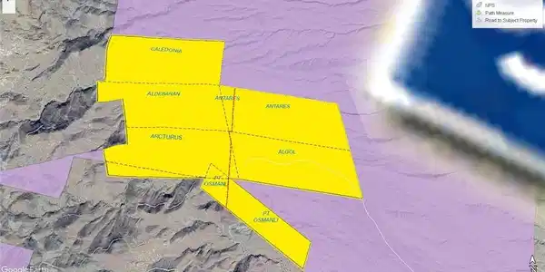 Image 4: Aerial showing subject property within Lake Mead N