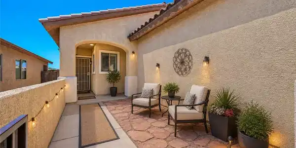 Image 4: Virtually staged courtyard.