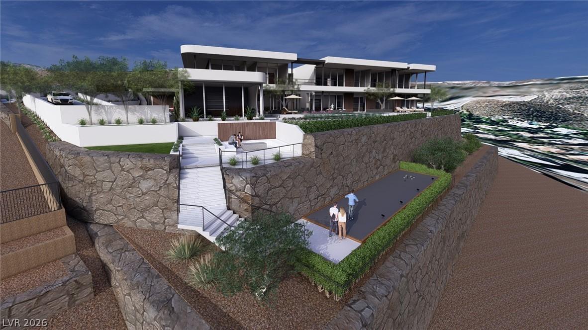 Image 3: Perched on a hillside, this contemporary estate bo