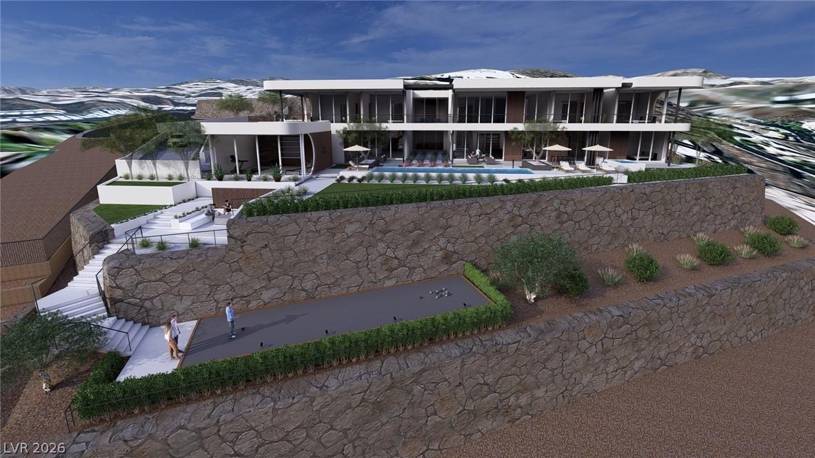 Image 4: Perched on a hillside, this contemporary estate co