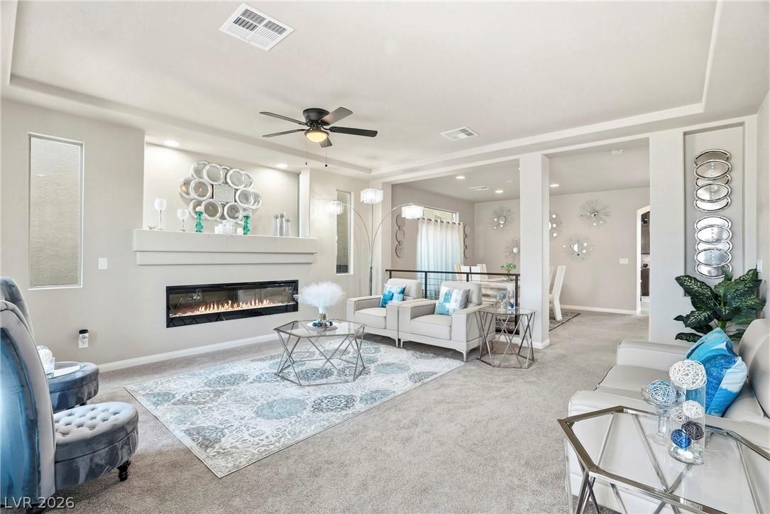 Image 4: Formal living room with fireplace