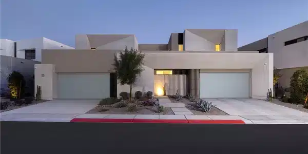 Image 3: Modern desert architecture with a welcoming entry,
